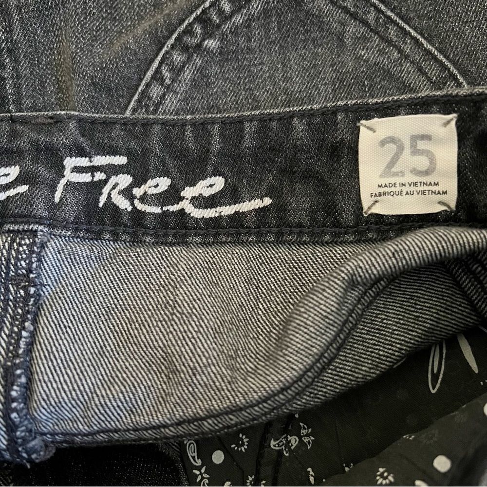 Free People Bailey Fringe Denim Mini Skirt - Picture 6 of 7